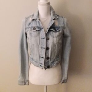 Dollhouse Distressed Denim Jean Jacket Medium Wash